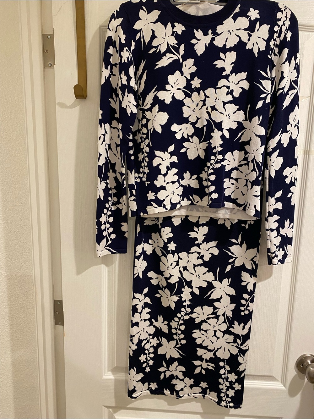 Michael Kors skirt and blouse knit set